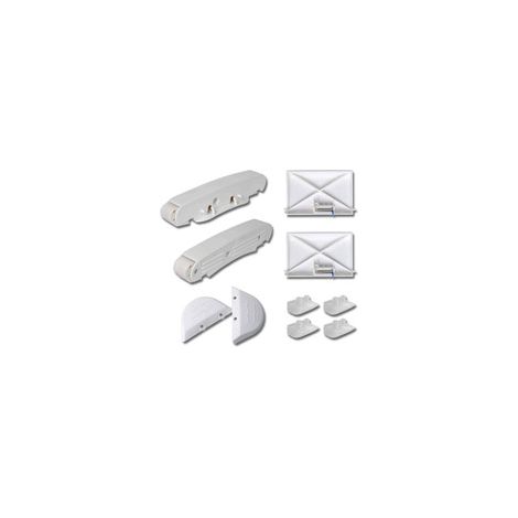 Kit balançoire RHAFAYRE AXV417WHP + cadres avant/arrière AXV604WHP, compatible Hayward Navigator Vac Ultra, pièces détachées piscine, lot de 10, remplacement facile, qualité durable. (1/5)