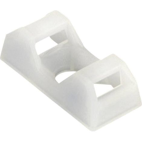 HellermannTyton CTQM5-PA66-NA-C1 Embase de fixation vissable 151-10920 4 voies incolore 1 pc(s) S15241