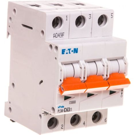 Interruttore automatico 3P C 63A 10kA CA PLSM-C63/3-MW 242480
