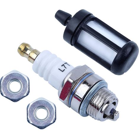 Kit de bougie, écrou de guide et filtre à carburant compatible avec STIHL 017 018 170 180 MS170 MS180 Tronçonneuse Neuf (1/5)