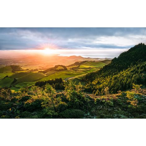Papier peint panoramique naturel Île du Paradis (1/4)