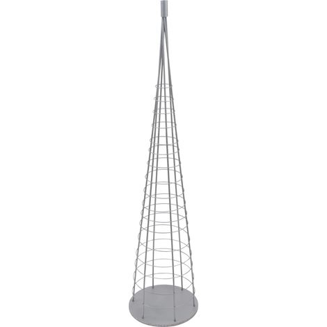Arbre décoratif de Noël en métal 160 cm sapin de décoration argenté à personnaliser 040009001 (1/5)