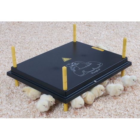 Panneau chauffant 52W pour poussins – Réglage hauteur facile – Isolation polyuréthane – Basse consommation électrique – Durabilité ABS – Chemin Des Poulaillers