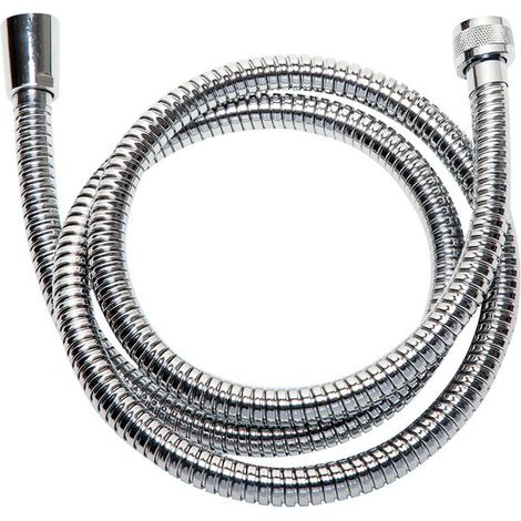 Doccia flessibile universale in acciaio inox con doppio gancio, 2 metri - Disflex