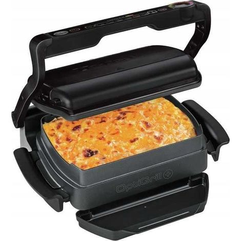 Tefal TEFAL GC7148 - Noir - Acier inoxydable - Rectangulaire - Réseau - 300 x 200 mm - Aluminium (GC 7148) (1/4)
