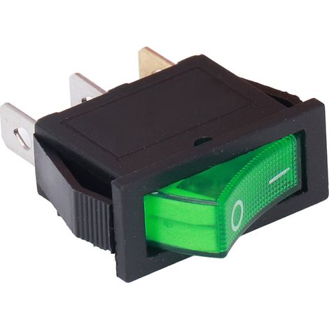 100 interrupteurs à bascule ABS 3 broches ON/OFF 2 positions 125/250V lot pour machine vert (1/5)