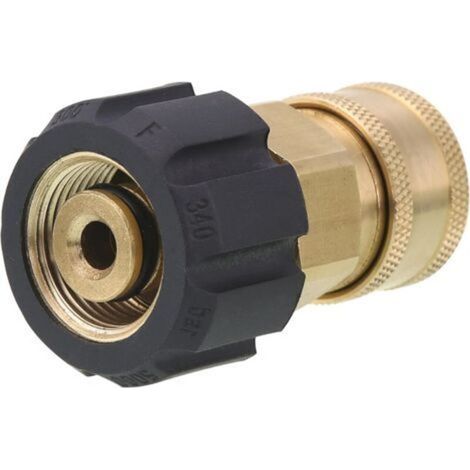 Schnellkupplung für Hochdruckreinigerpistole und -schlauch, 3/8" M22 metrische Drehkupplung (14 mm), 5000 PSI (1/5)