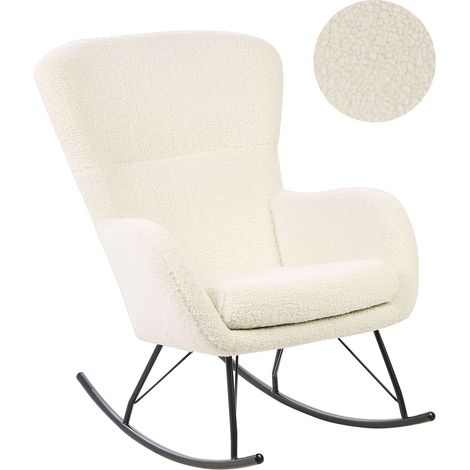 Rocking Chair ANASET Boucle Light Beige