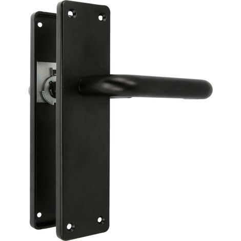 AMIG Ensemble sur plaque BDC aluminium AL3P 222 x 55 mm Aluminium Noir (1/5)