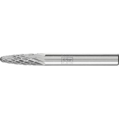 PFERD TOOLS Hartmetall Frässtift Rundbogen RBF Ø 06x18 mm Schaft-Ø 6 mm Z4 universal mittel fein (1/5)