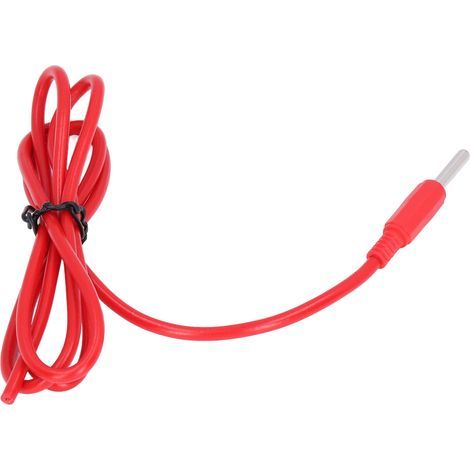 Bananenstecker-Prüfleitung 4 mm (Stecker auf Stecker), Messing, PVC, 32 A, 1000 V, Set für elektrische Prüfungen, Rot (1/5)
