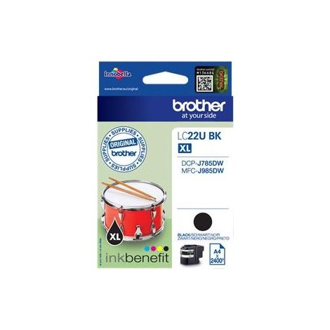 Brother LC-22UBK cartucho de tinta Original Alto rendimiento (XL) Negro