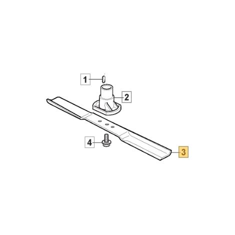 Lama mulching 410 mm ORIGINALE STIGA rasaerba tagliaerba a batteria 1111-9142-02