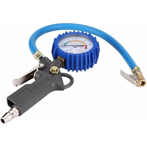 Manomètre Numérique Pneu, Pistolet de Gonflage Jauge de Gonfleur de Pneu Jauge de Pression des Pneus Pression d'Air Testeur 0-220PSI pour Voiture Camion Moto (1/4)