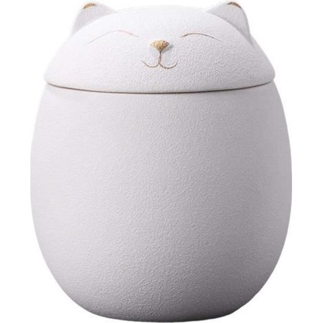 Boîtes en céramique en forme de chat, urnes souvenir pour chiens et chats pour cendres, pots étanches à l'humidité de 500