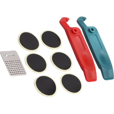 Kit de réparation de pneus VTT DUUTI, outil de réparation translucide haute intensité sans colle, noir (1/5)