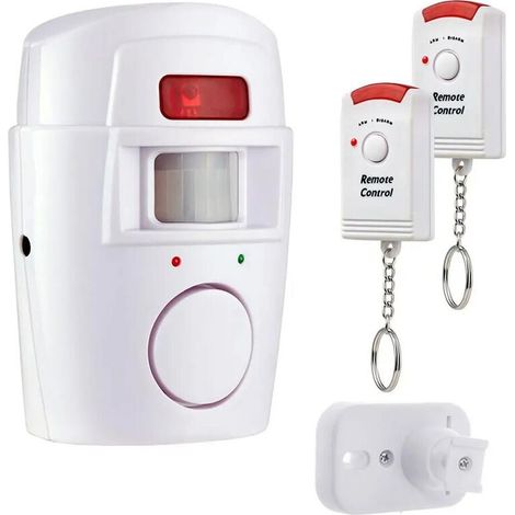 Wireless PIR Motion Sensor Alarm with 2 Remotes Door Window for Home Shed Garage Caravan Security Alarm System (1/4)