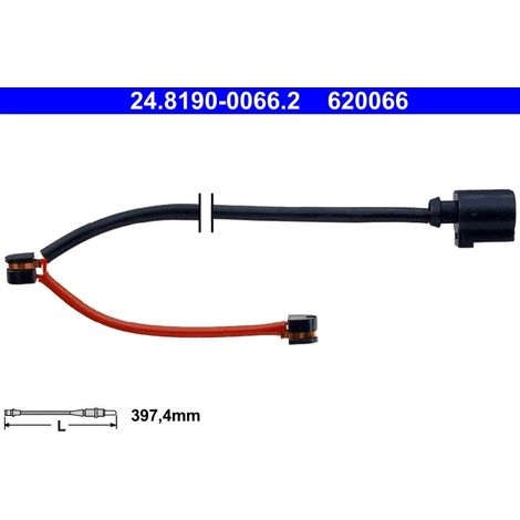 Lot de 2 Contacts ds'avertissements, usure des plaquettes de frein ATE PORSCHE