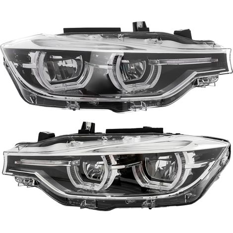Ensemble De Feux Avant pour BMW Série 3 F30 F31 2015-2019 63117419631 63117419632 Phares Full LED Phares Gauche Droite Projecteur Principal