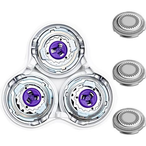 1 Tête de rasoir SH98 Compatible Philips Série 9000 Acier Inoxydable Angle 360 Degrés Pour Homme (1/4)