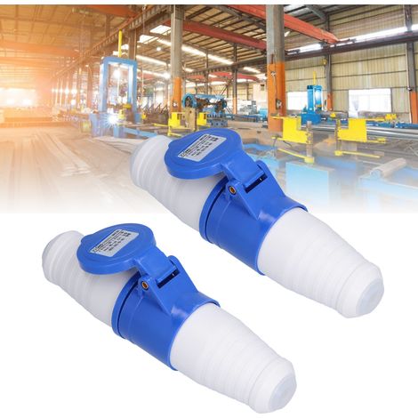Industriekupplungssatz, 16 A/2-poliger Industriestecker und -verbinder, IP44 einphasig 220–250 V, 3-polig 16 A, ZNG-013 ZNG-213 (1/5)