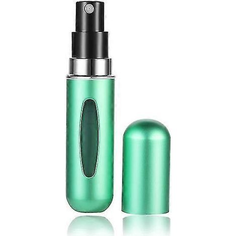 Flacon vaporisateur portable de voyage rechargeable avec pompe à remplissage par le bas (5 ml, 6 ml, 8 ml) - Récipient cosmétique vide - Flacon atomiseur-6ml-Green (1/4)