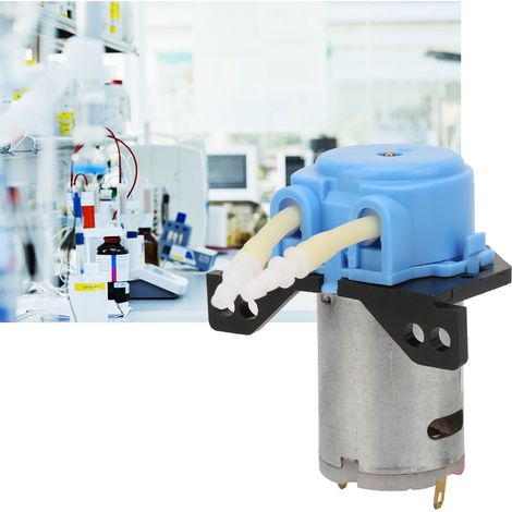 DC24V Mikro-Flüssigkeits-Peristaltikpumpe für Aquarium, Labor, Analyse 24mm (Blau) (1/5)