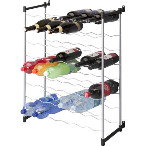 Metaltex 383748099 Merlot - Scaffale da Vino per 48 Bottiglie, 58 x 26 x 83 cm (1/2)