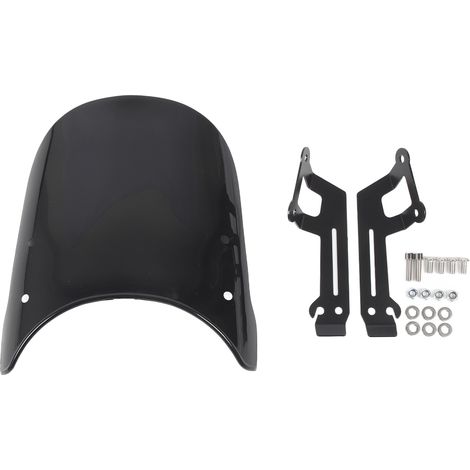 Parabrezza per moto che riduce la resistenza al vento e aumenta la stabilità di guida, ricambio per Ducati Scrambler 800 400, colore nero. (1/4)