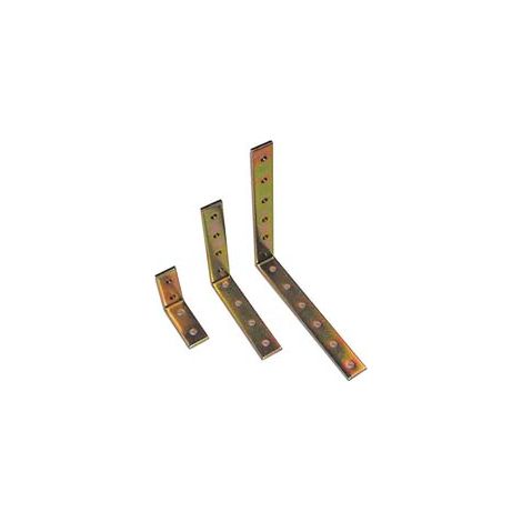 LASTRINA AD ANGOLO FORATA IN ACCIAIO TROPICALIZZATO- - mm.100x100x20 - 25 pezzi