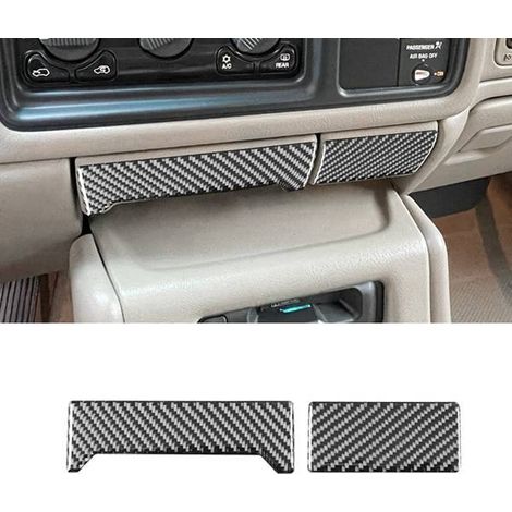 Two colors: Carbon fiber texture Material: Flexible carbon fiber Decorative sticker for center console ashtray, car interior. (1/5)