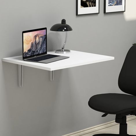 Mesa Plegable Lessolo, un Lugar, Forma Rectangular, Soporta 20 kg, 60x50x2h cm, Blanco (1/4)