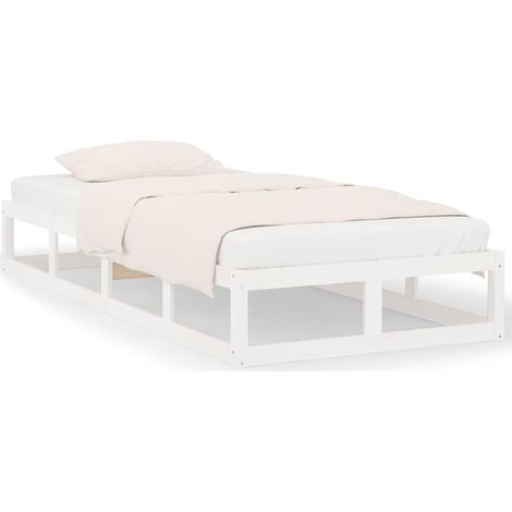 Maison Exclusive - Estructura de cama de madera maciza blanca 90x (1/5)