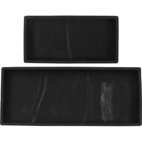 2pièces Plateau Silicone pour Distributeur De Organisateur De Comptoir pour Cuisine Et Salle De Bain Support pour Éponges Et Bouteilles De Lotion Design Étanche Et Antidérapant'-'- (1/5)