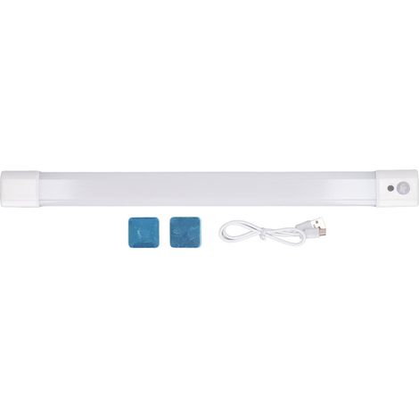 Ortviai Bande LED intelligente avec capteur de mouvement, rechargeable, ultra-fine et magnétique pour placards (40 cm) (1/5)