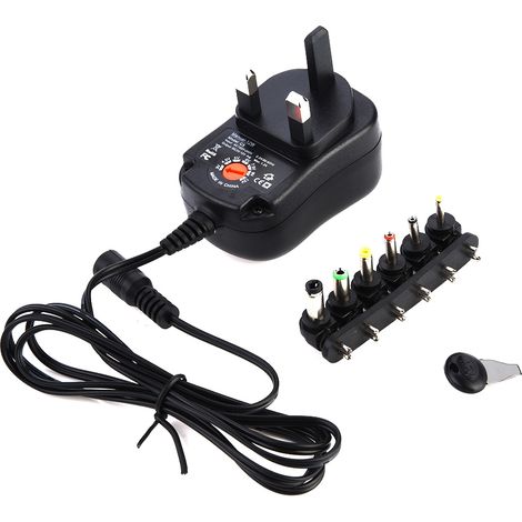 Bloc d'alimentation réglable 3-12V 12W 1.2A adaptateur secteur 100-240V avec prise UK (1/5)
