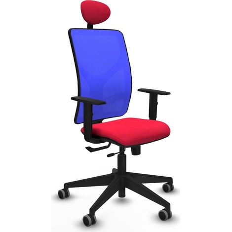 Chaise de bureau piqueras y crespo Motilla bleu soutien lombaire réglable (1/2)