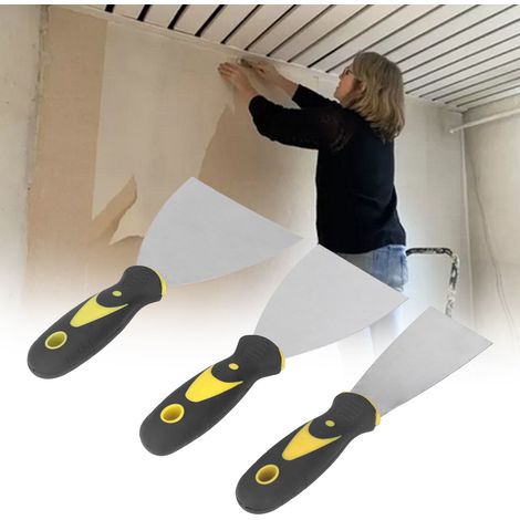 3 Outils de Lissage et Grattoir pour Peinture, Papier Peint et Plafond - Kit Complet (1/5)