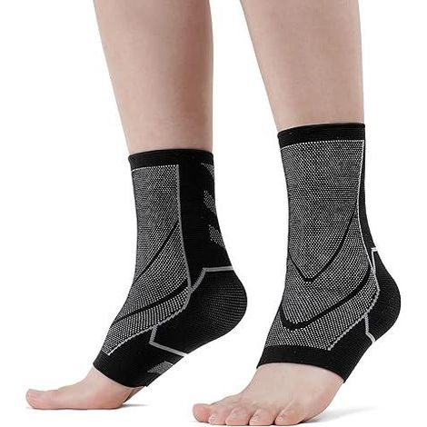 Cheville Sport Attelle, 1 Paire de Maintien de Cheville, Soutien Tendinite d'Achille et Fasciite Plantaire, Soulagement de la Douleur, Parfait pour Entorse (Taille L) (1/5)