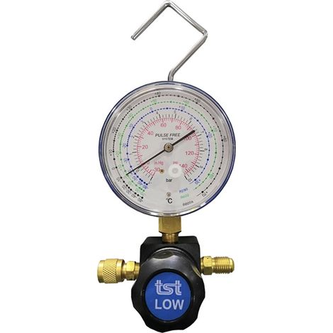 Analizador 1 Vía ST430CI80  Manómetro 80mm  Gases R600a R290 I49 I69L  Alta Precisión Profesional  Puente de Latón