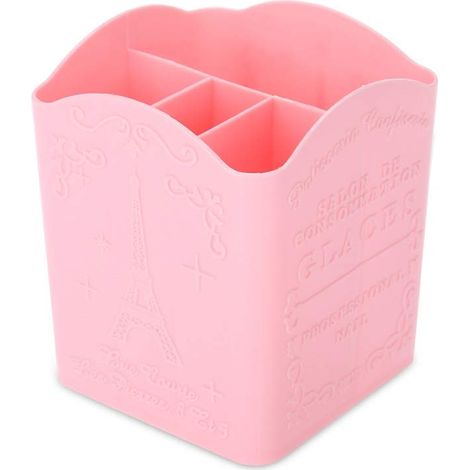 Boîte De Rangement Pour Stylos - 4 Compartiments - Pour Matériel De Manucure Et Articles De Papeterie - Motif Tour Eiffel - 1 Pièce (1/5)