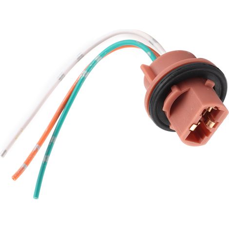Douille d'ampoule de feu stop 7443, culot en cuivre, fil bifilaire, branchement direct, ampoule de freinage à double filament, connecteur plug-and-play (1/5)