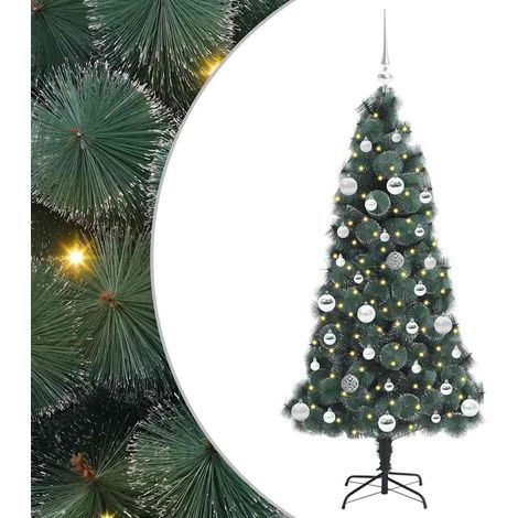 Albero di Natale Albero natalizio Albero festivo artificiale pre-illuminato con set di palline (1/5)