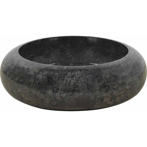 Maison Exclusive - Lavabo de mármol negro 40x12 cm (1/5)