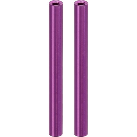 2Pcs Entretoise Filetée M3 en Aluminium 3x5x55mm Violet (1/5)