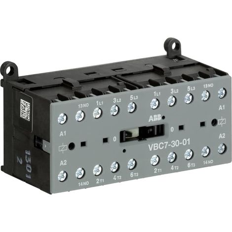 Contacteur ABB série GJL131, 3 pôles , 3NO/1NF, 20 A, 24 V c.c., 5,5 kW ( Prix pour 1 )