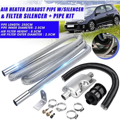 Exhaust Pipe 24mm Exhaust-Silencer 25mm Air Filter For Air Diesel Heater (1/5)