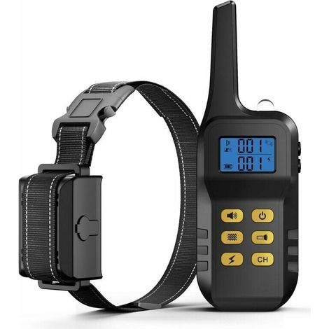 Collier, harnais et laisse de dressage et d'éducation pour chien- Collier de Dressage pour Chiens ,Avec Distance De 1000 Metres, et IPX6 tanche- (1/4)