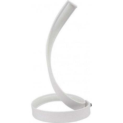 Lampe De Table - Spirale - 12 W - 840 Lm - 3000/4000/6500 K - IP20 - Aluminium Et PVC - H380 X Ø180 Mm - Pour Bureau Chambre