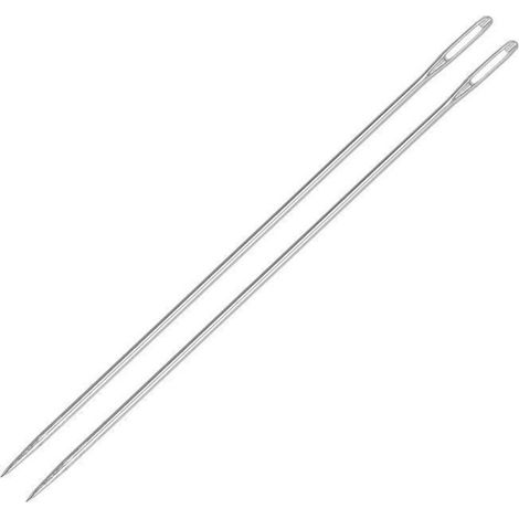 Aiguille à coudre   150mm Inox Métal Aiguilles à perles longues Fils à broder Colliers Bracelets Aiguille à reprise 20Pcs (1/4)